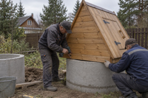 Монтаж бокса накладного 54 модулей